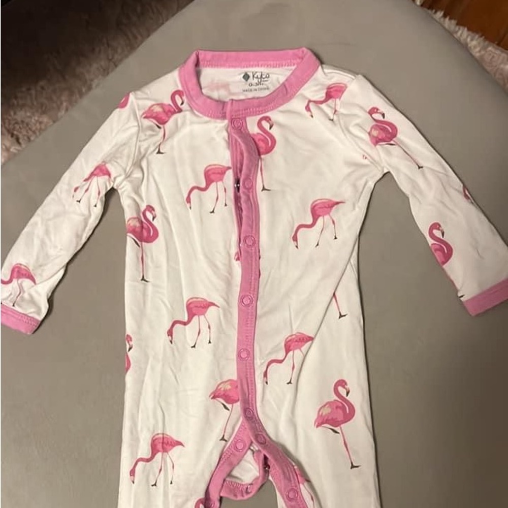 Kyte Flamingo Snap Romper